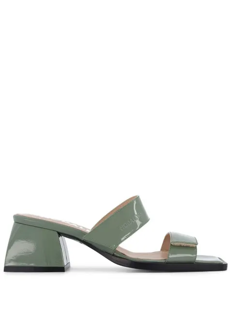 Nodaleto double-strap patent-leather sandals