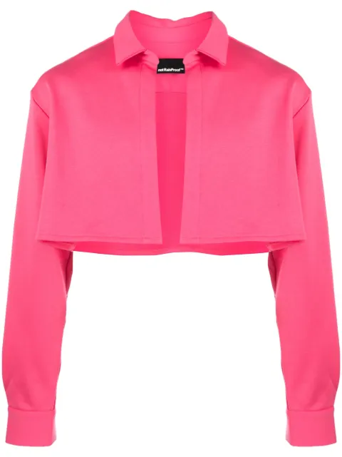 STYLAND x notRainProof open-front cropped shirt