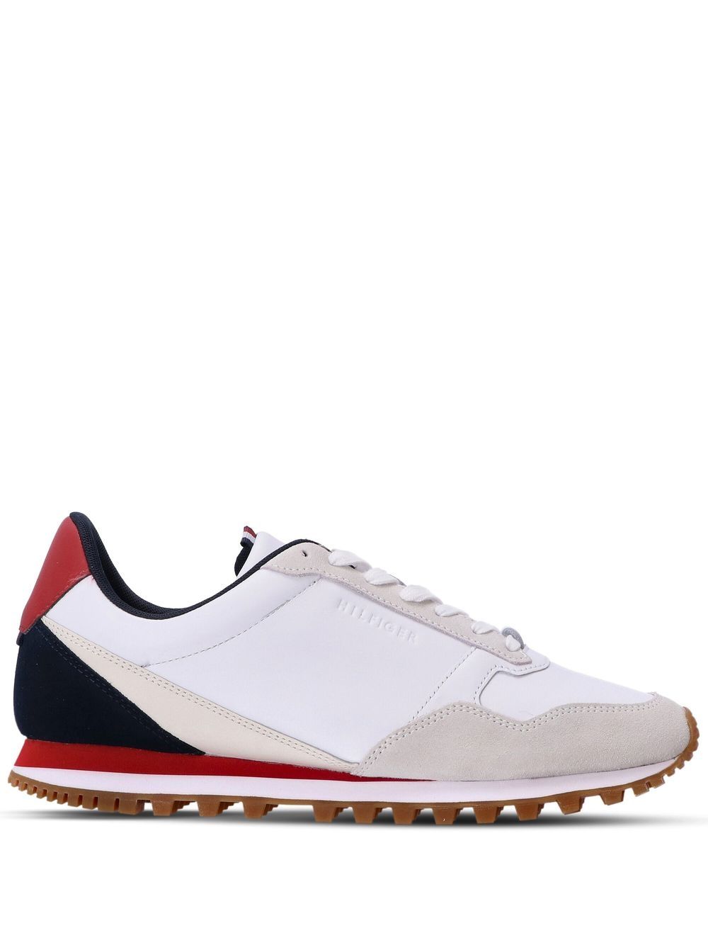 Tommy Hilfiger Panelled Low-top Running Sneakers In 白色