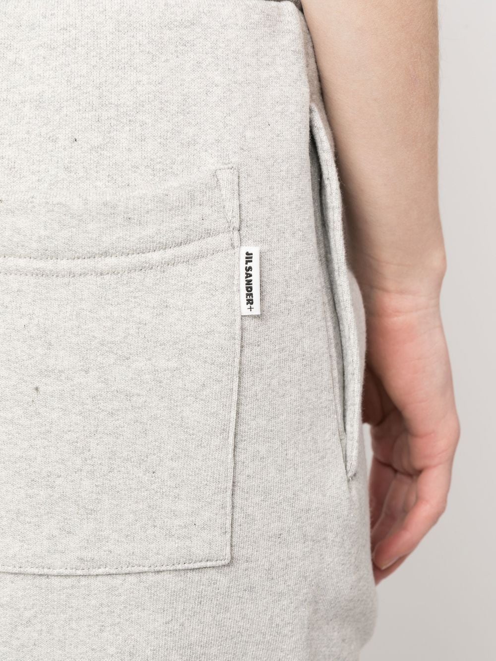 Shop Jil Sander Jersey Drawstring-waist Sweatpants In Grau