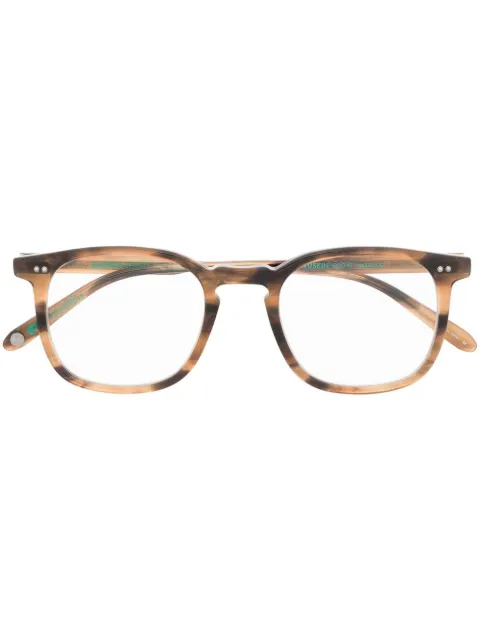 Garrett Leight lentes con armazón cuadrada estilo carey 