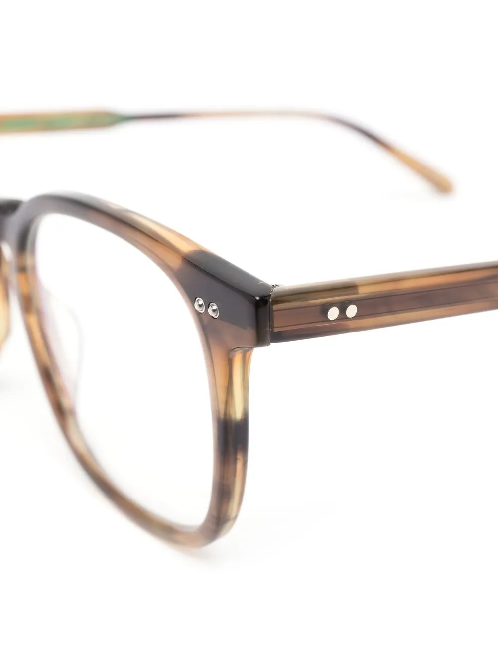  Garrett Leight Tortoiseshell-effect Square-frame Acetate Eyeglasses - Brown 