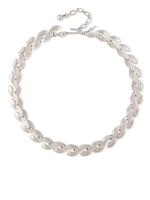 Susan Caplan Vintage 1970s Trifari braided effect necklace