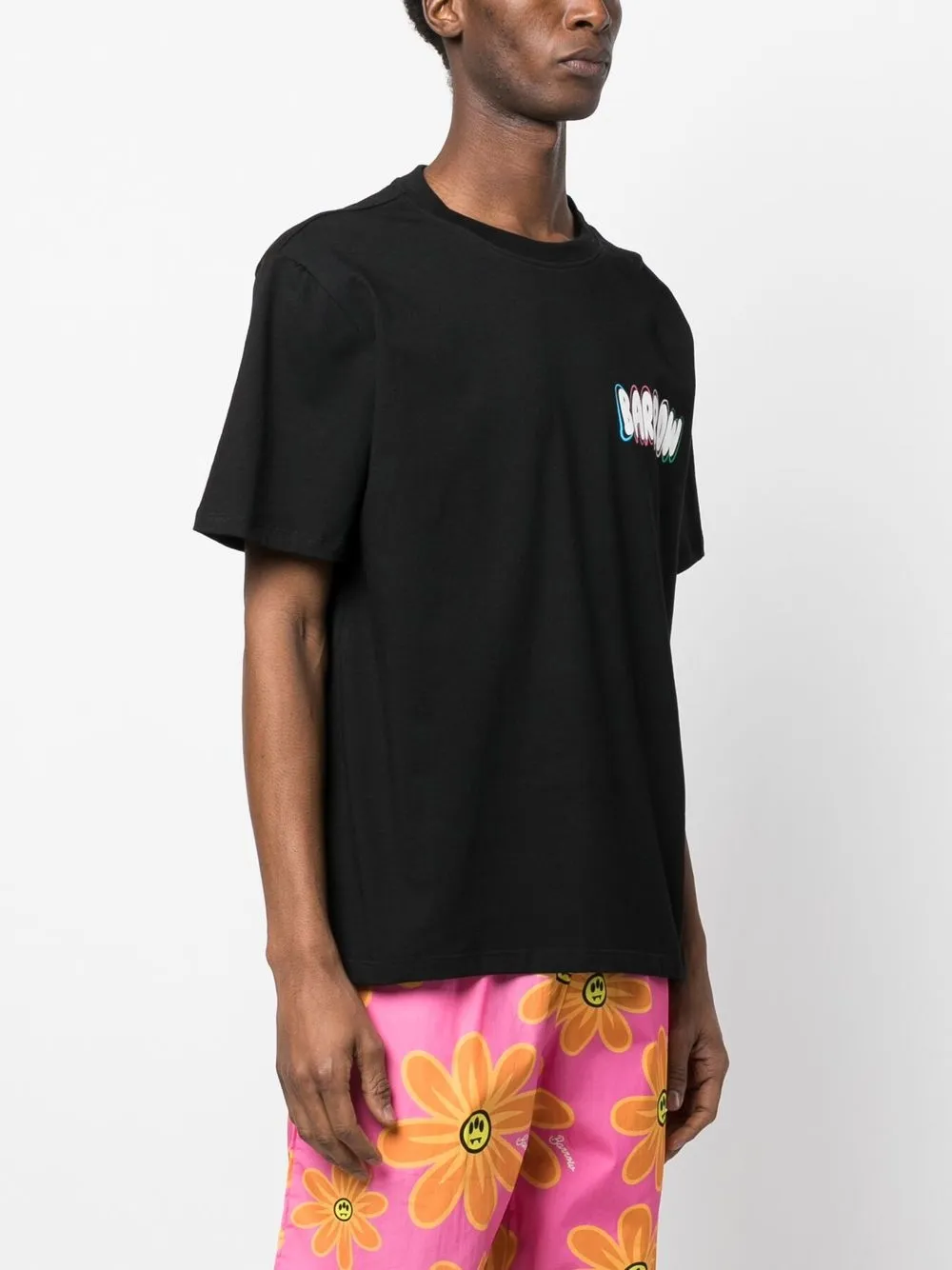 Barrow T-shirt A Maniche Corte Verde Con Logo S6BKJUTH075-087