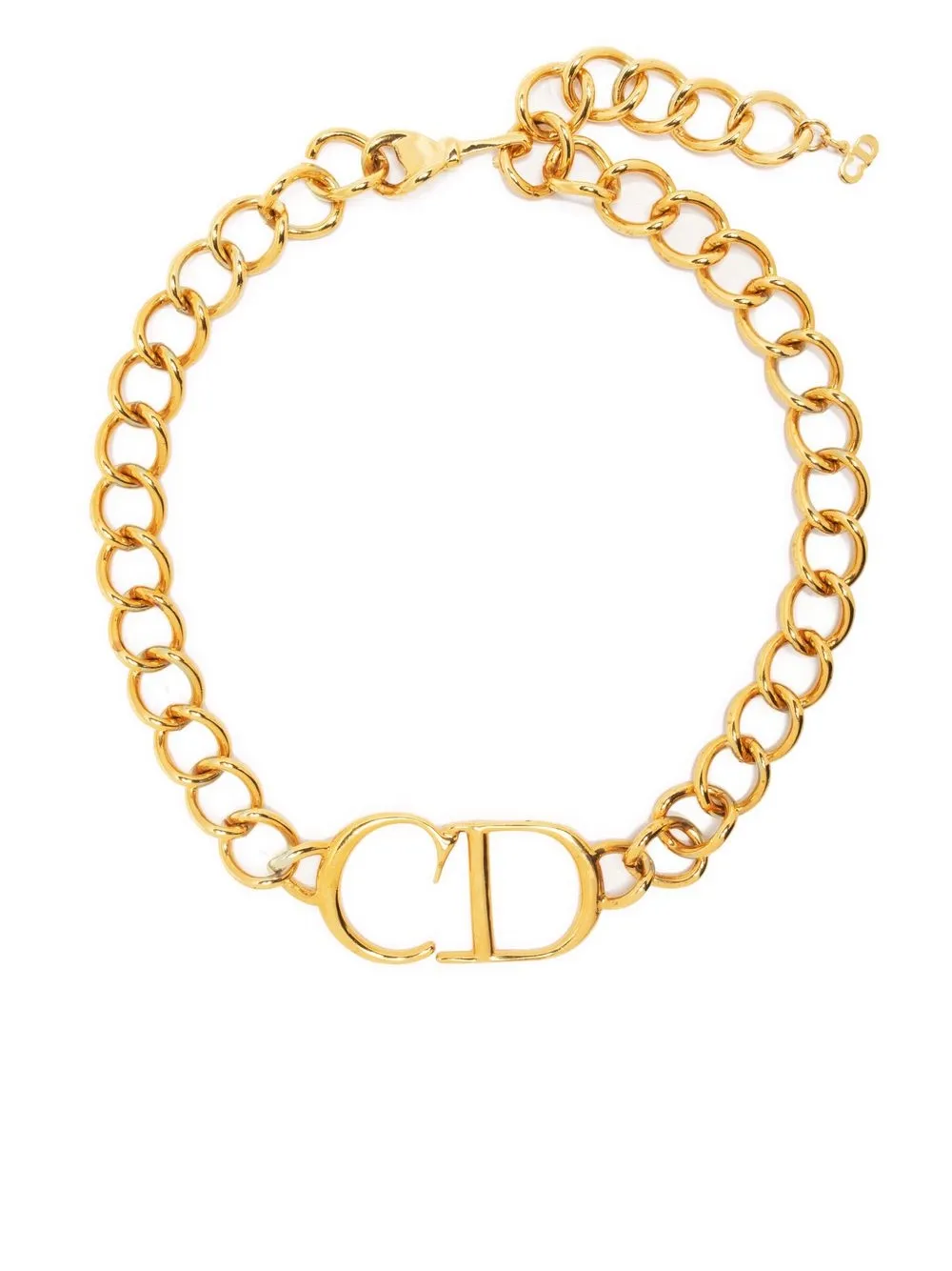 

Christian Dior 2000s pre-owned Gourmette Rock necklace - Gold