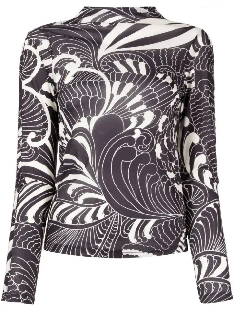 Ted Baker - graphic-print long-sleeve T-shirt