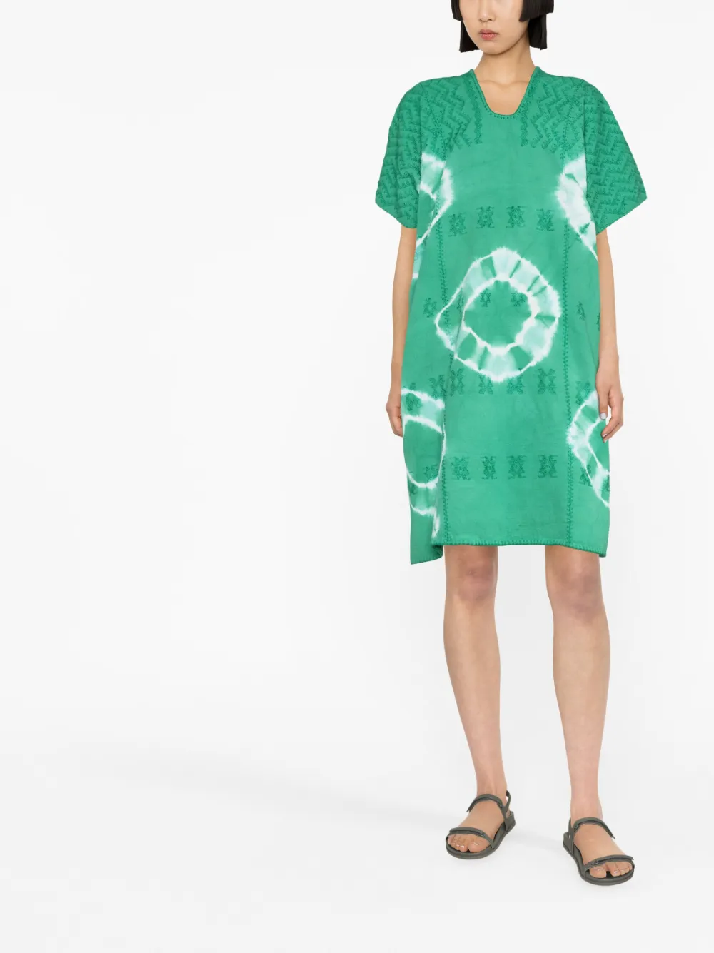 Pippa Holt Tie dye Cotton Mini Dress Farfetch