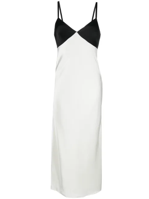 Polo Ralph Lauren two-tone satin dress