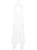 The Attico Saskia halterneck maxi dress - White