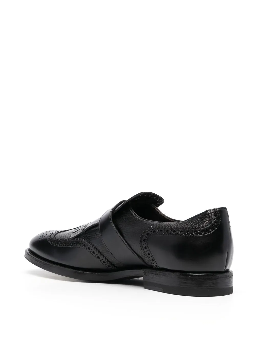 

Henderson Baracco fringe-detail monk shoes - Black