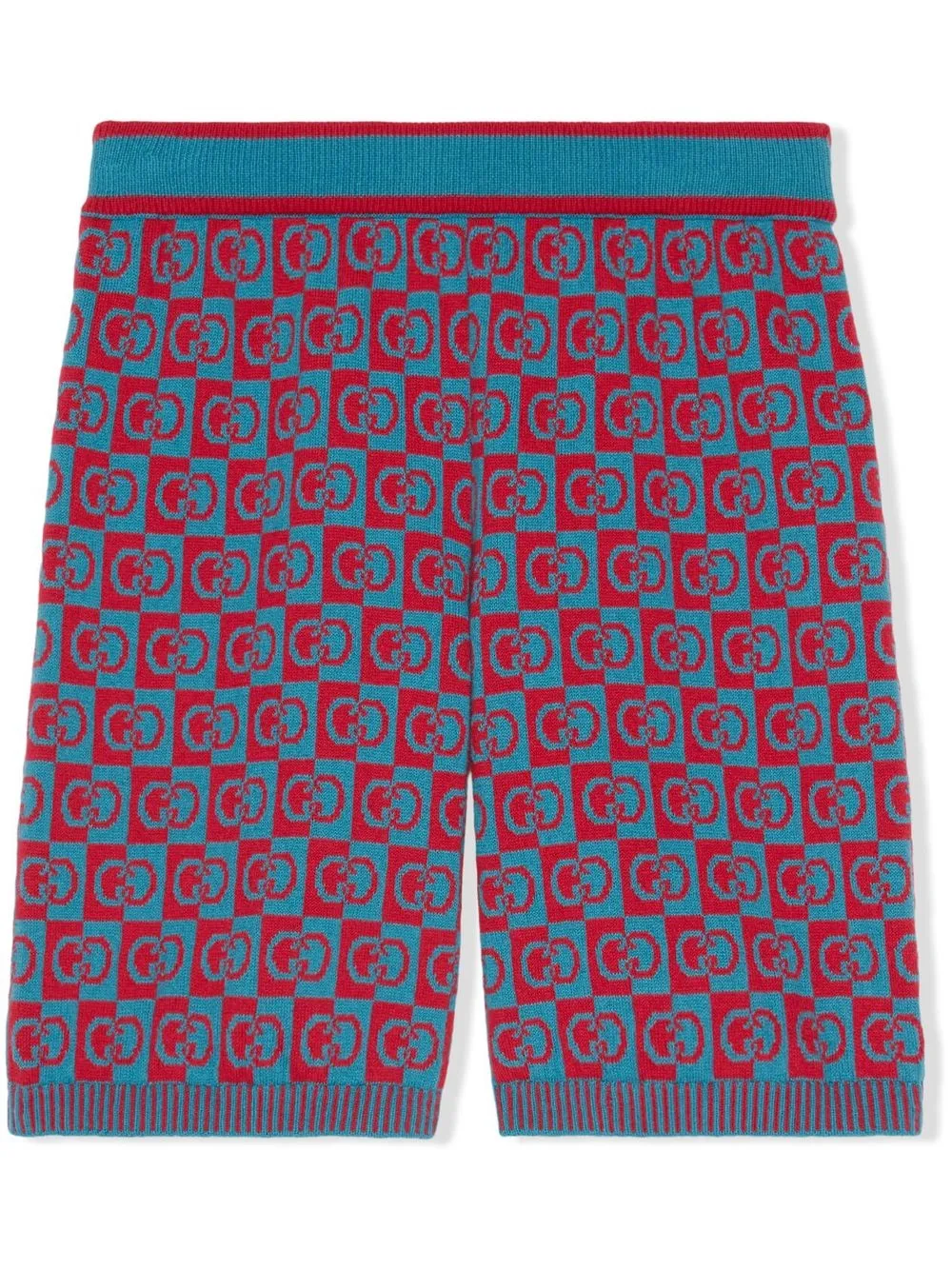 Image 1 of Gucci Kids intarsia logo knitted shorts
