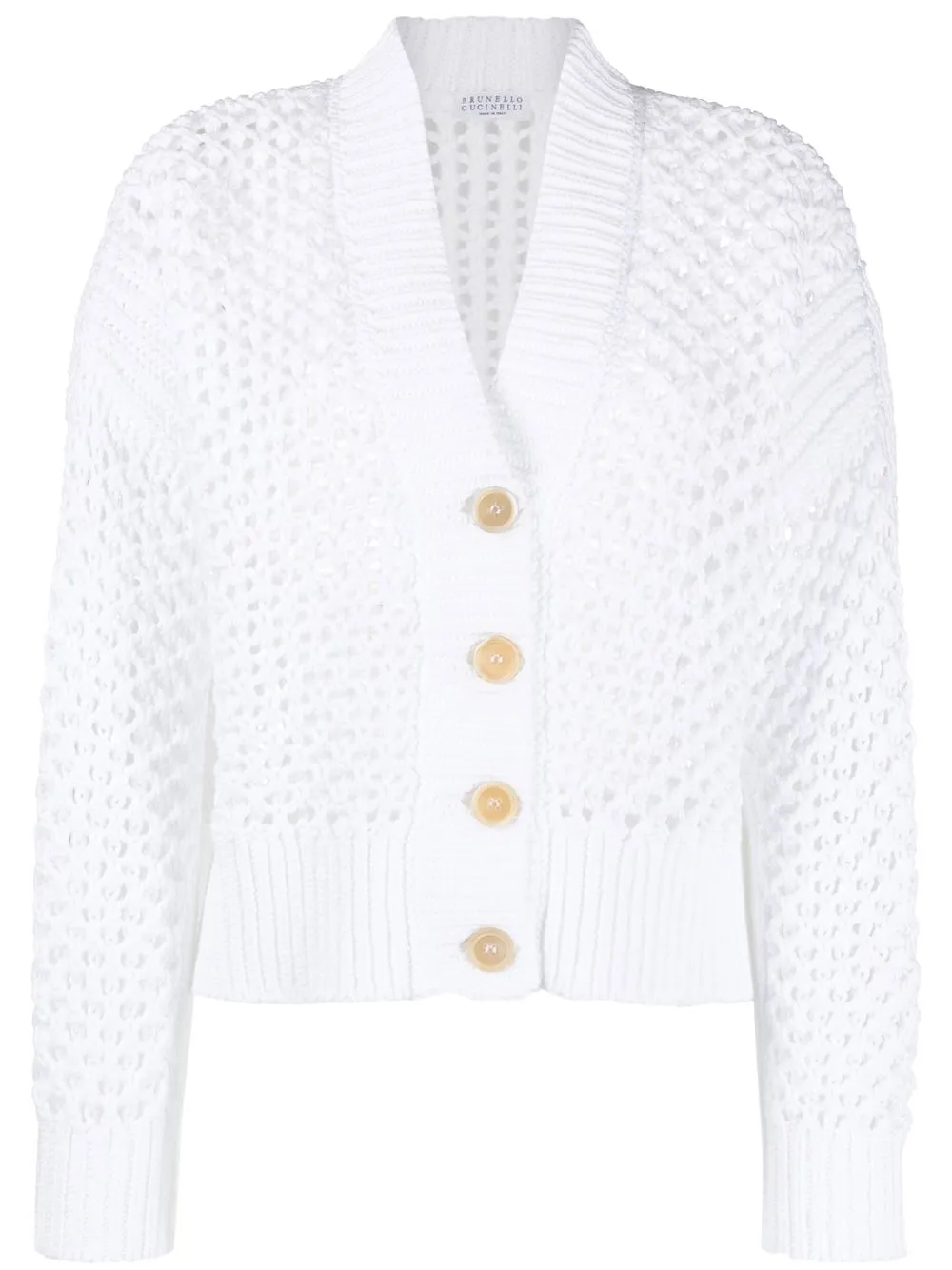 

Brunello Cucinelli V-neck cardigan - White