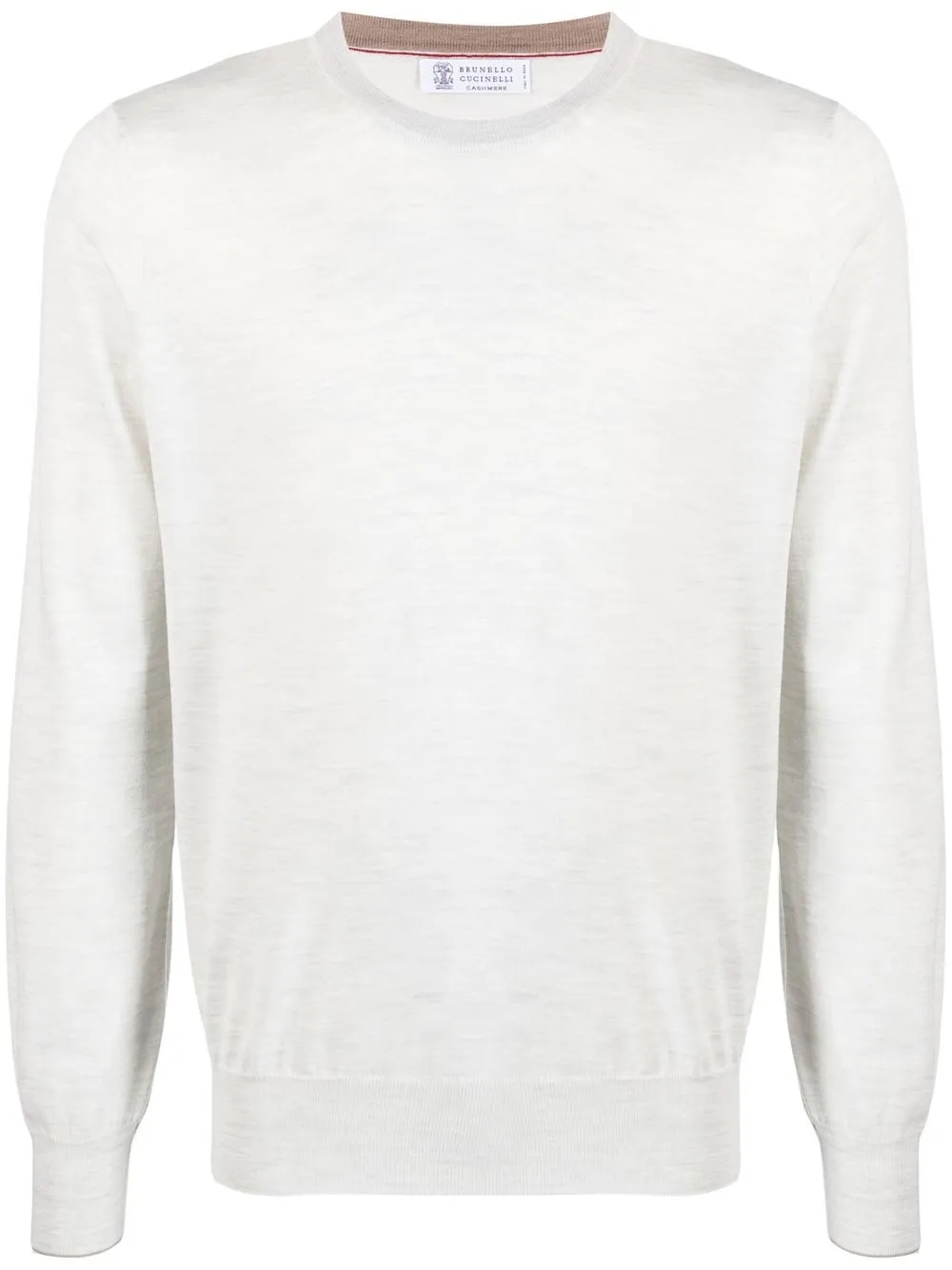 

Brunello Cucinelli crew-neck fine-knit jumper - Neutrals