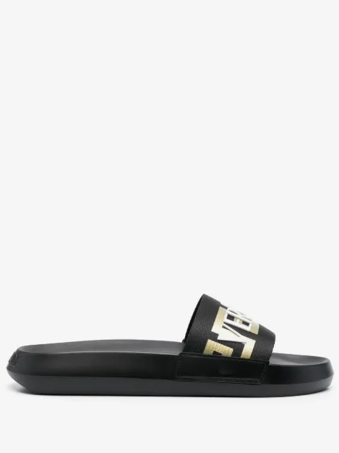 Versace claquettes à logo appliqué