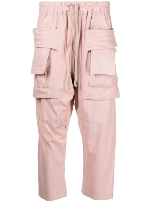 Rick Owens DRKSHDW Cargo Cropped Drawstring Trousers - Farfetch