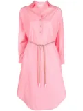 Peserico belted shirt dress - Pink