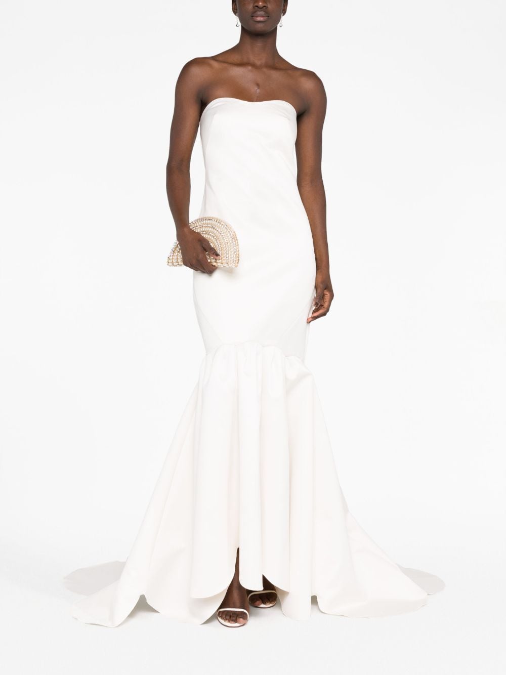 ROTATE bandeau-style Fishtail Bridal Gown - Farfetch