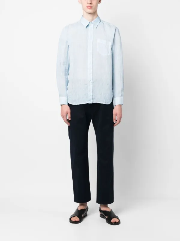 120% Lino リネンシャツ | ブルー | FARFETCH JP
