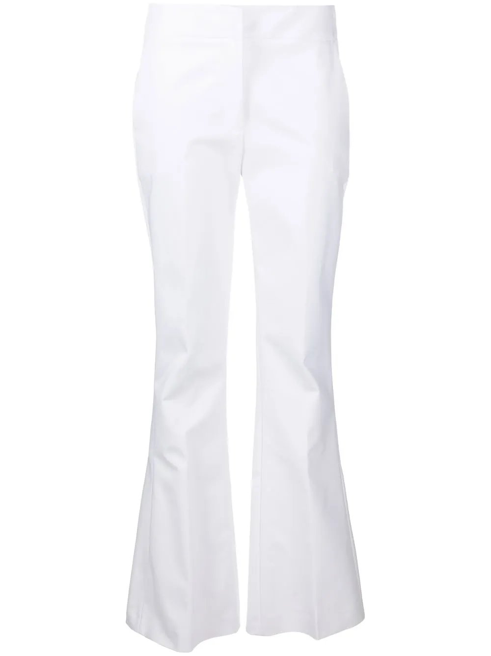 

Genny pantalones bootcut de tiro medio - Blanco