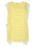 TWINSET Kids tulle-overlay dress - Yellow