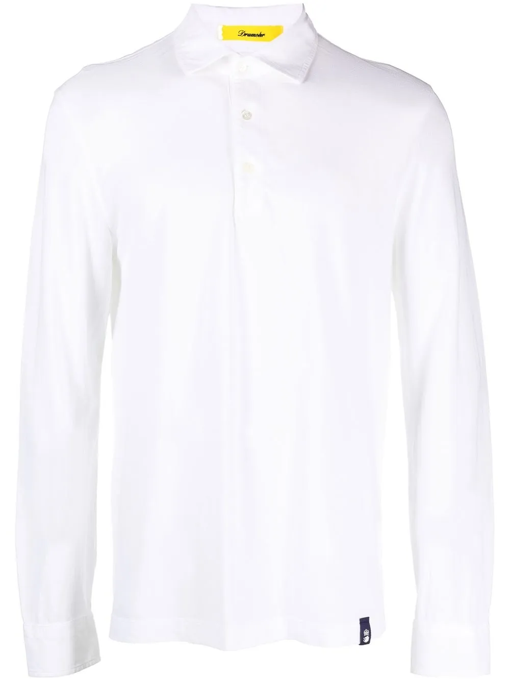 

Drumohr long-sleeve polo shirt - White