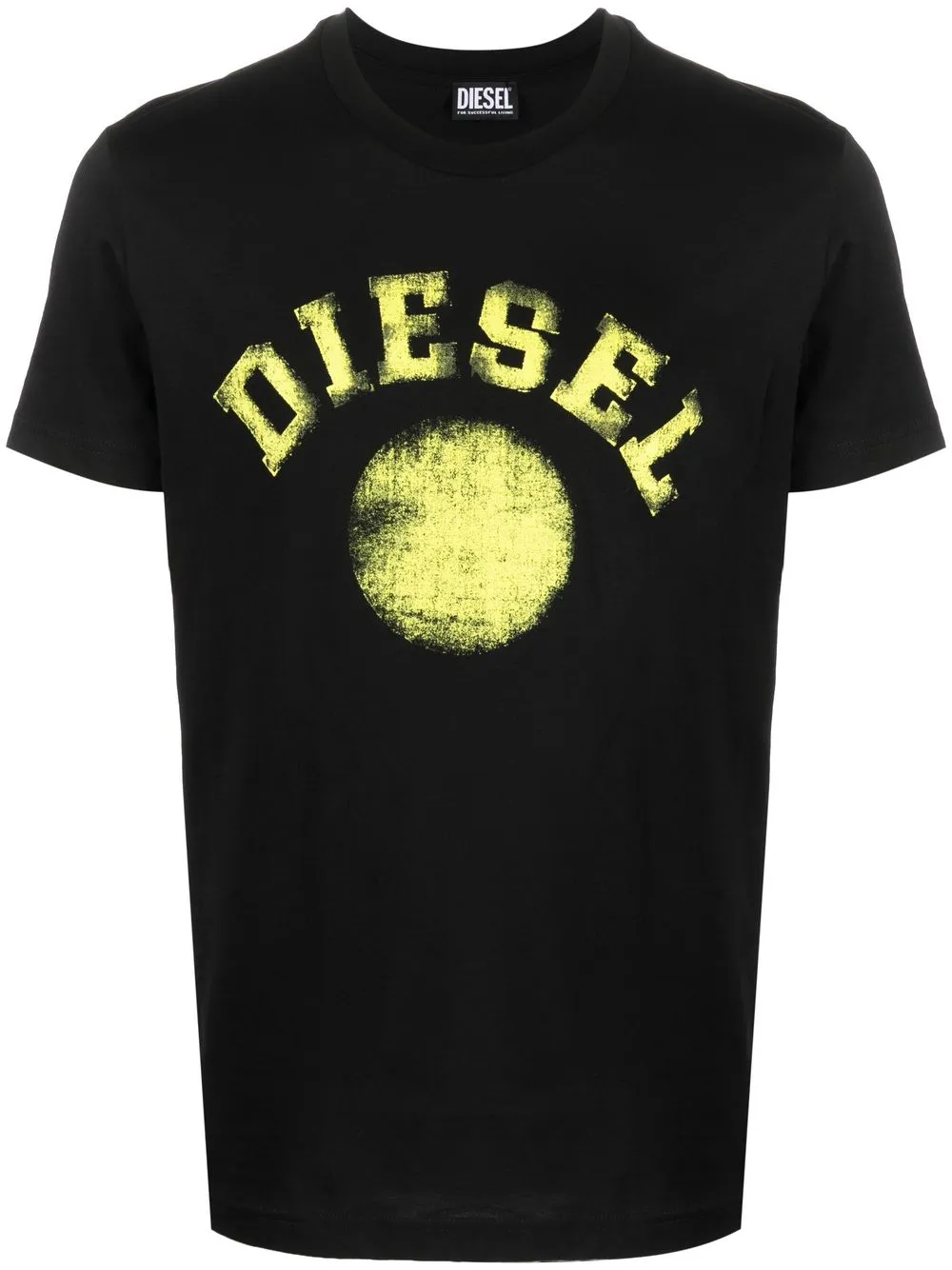 

Diesel playera con logo estampado - Negro