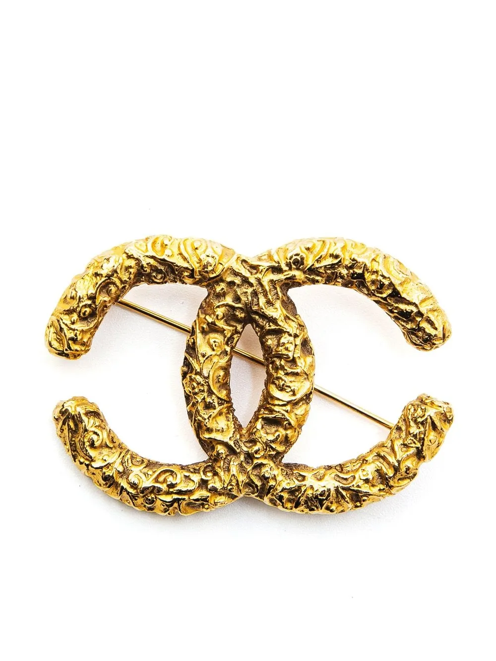 

CHANEL Pre-Owned 1993-1994 CC brooch - Gold