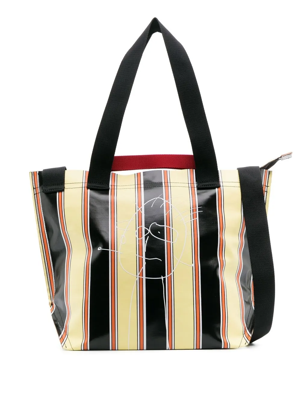 

Plan C tote con estampado gráfico - Amarillo