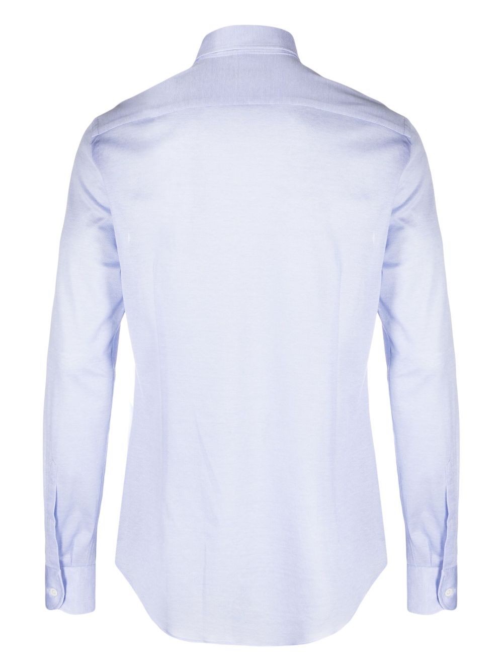 Corneliani spread-collar cotton shirt - Blauw
