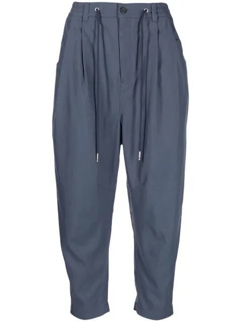 SONGZIO high-waisted cropped carrot trousers