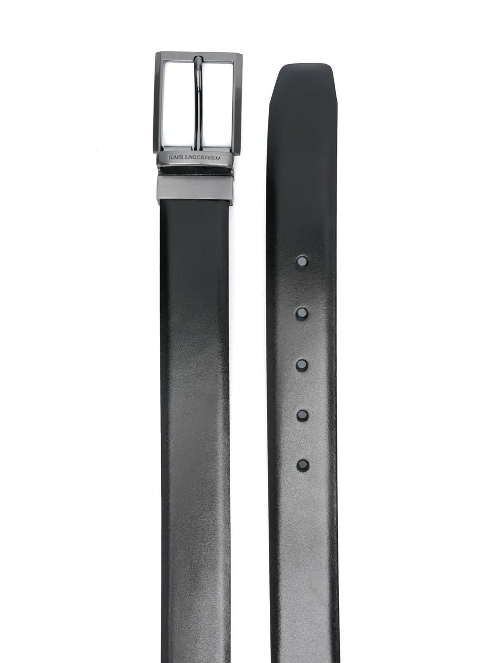 Karl Lagerfeld Leren riem - Zwart