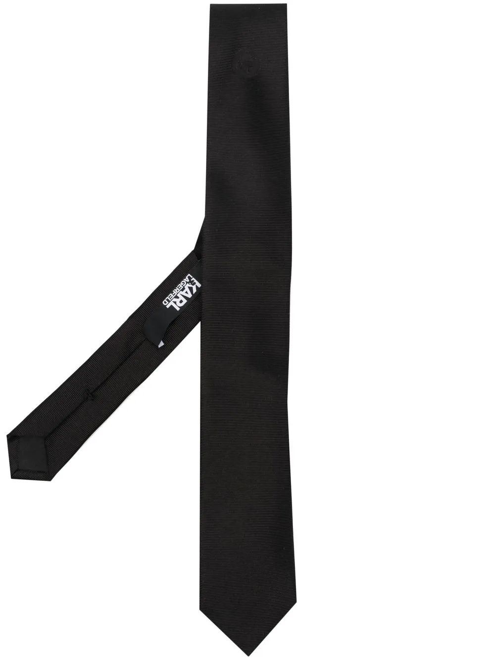 

Karl Lagerfeld jacquard silk tie - Black