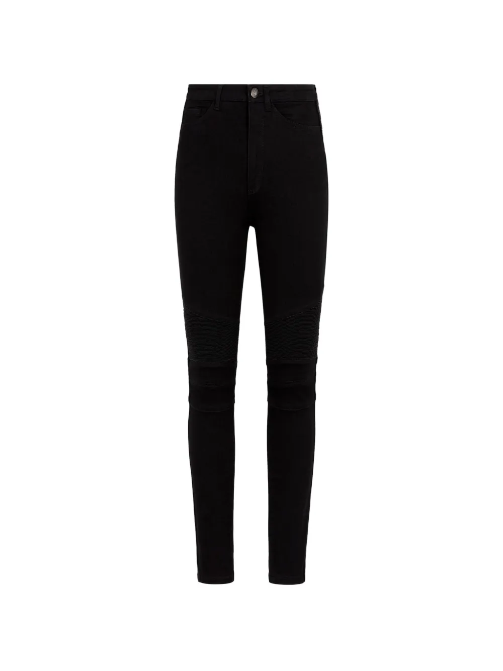 Roberto Cavalli biker-style ribbed-panel jeans