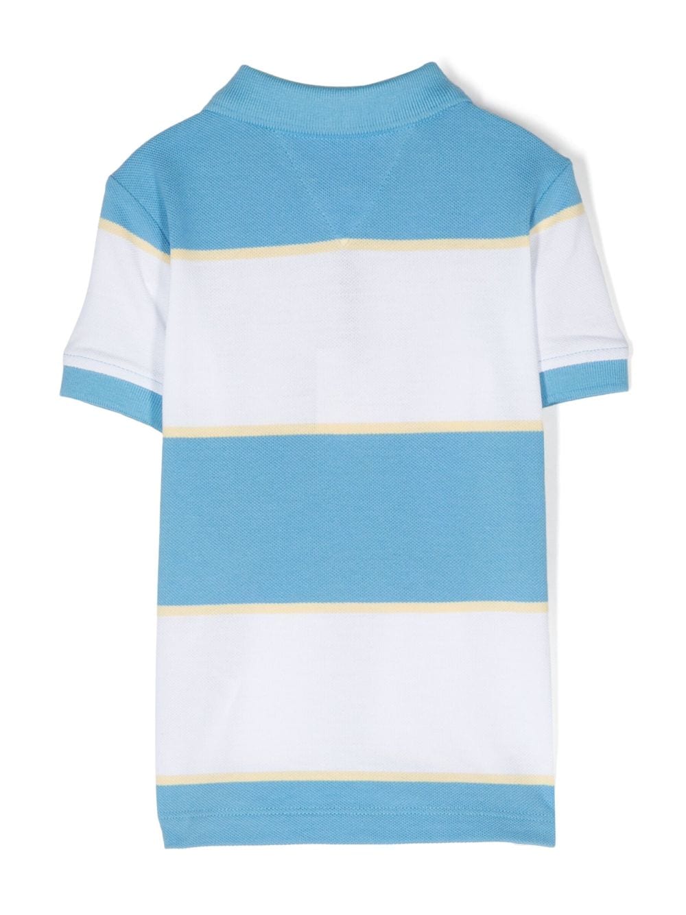 Tommy Hilfiger Junior logo-embroidered striped polo shirt - Bruin