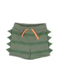 Stella McCartney Kids dinosaur-detailing shorts - Green