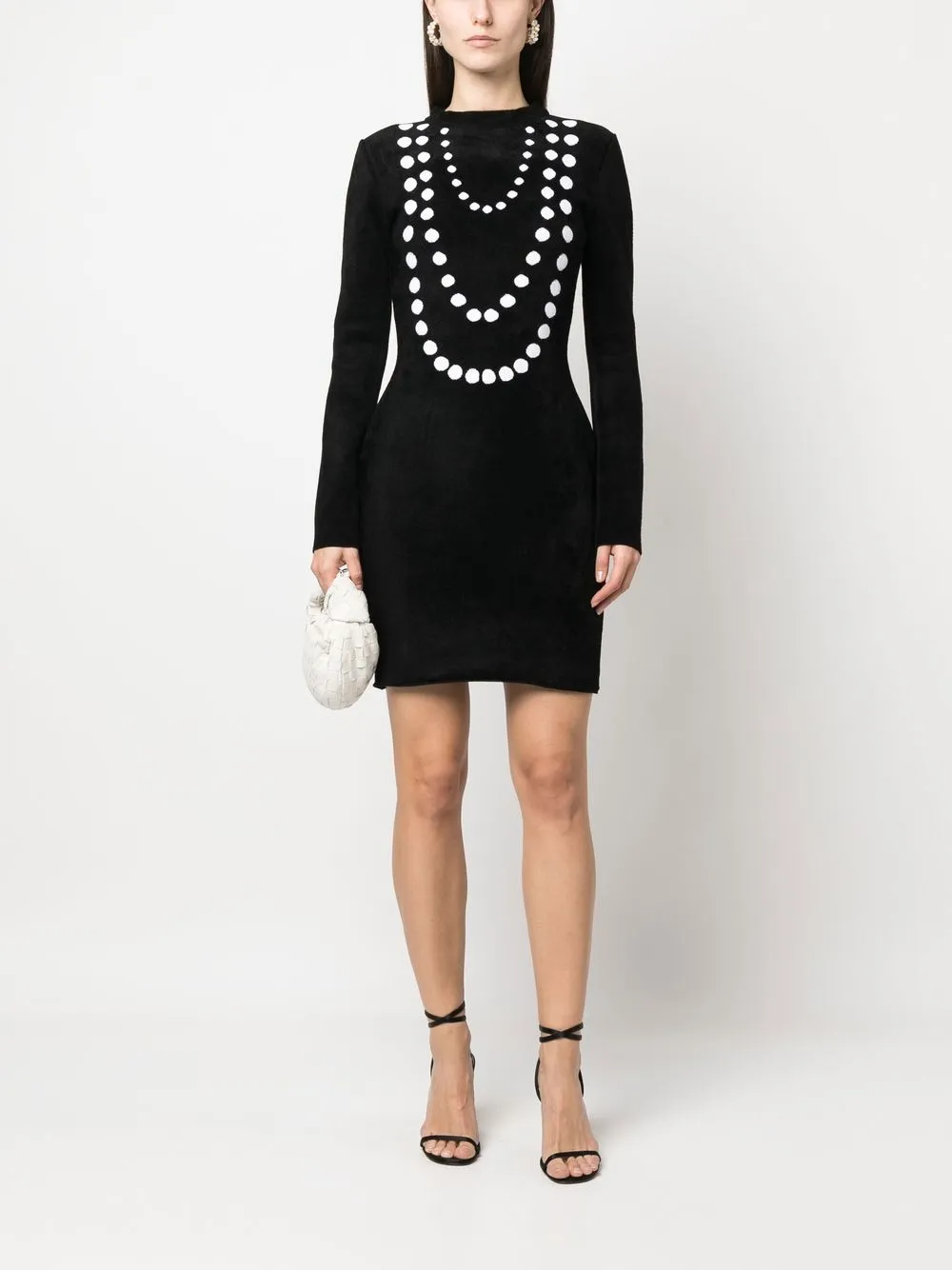 Alaïa فستان ميني بحياكة جاكار | فساتين منسوجة | Image 2