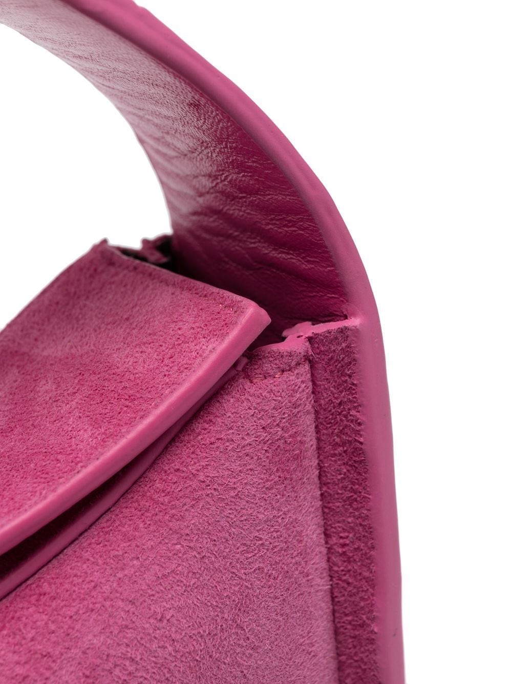 Valentino Soft Leather Fuchsia/Raspberry/Pink Tote with Flower Detail