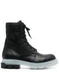 AMIRI logo patch combat boots - Black