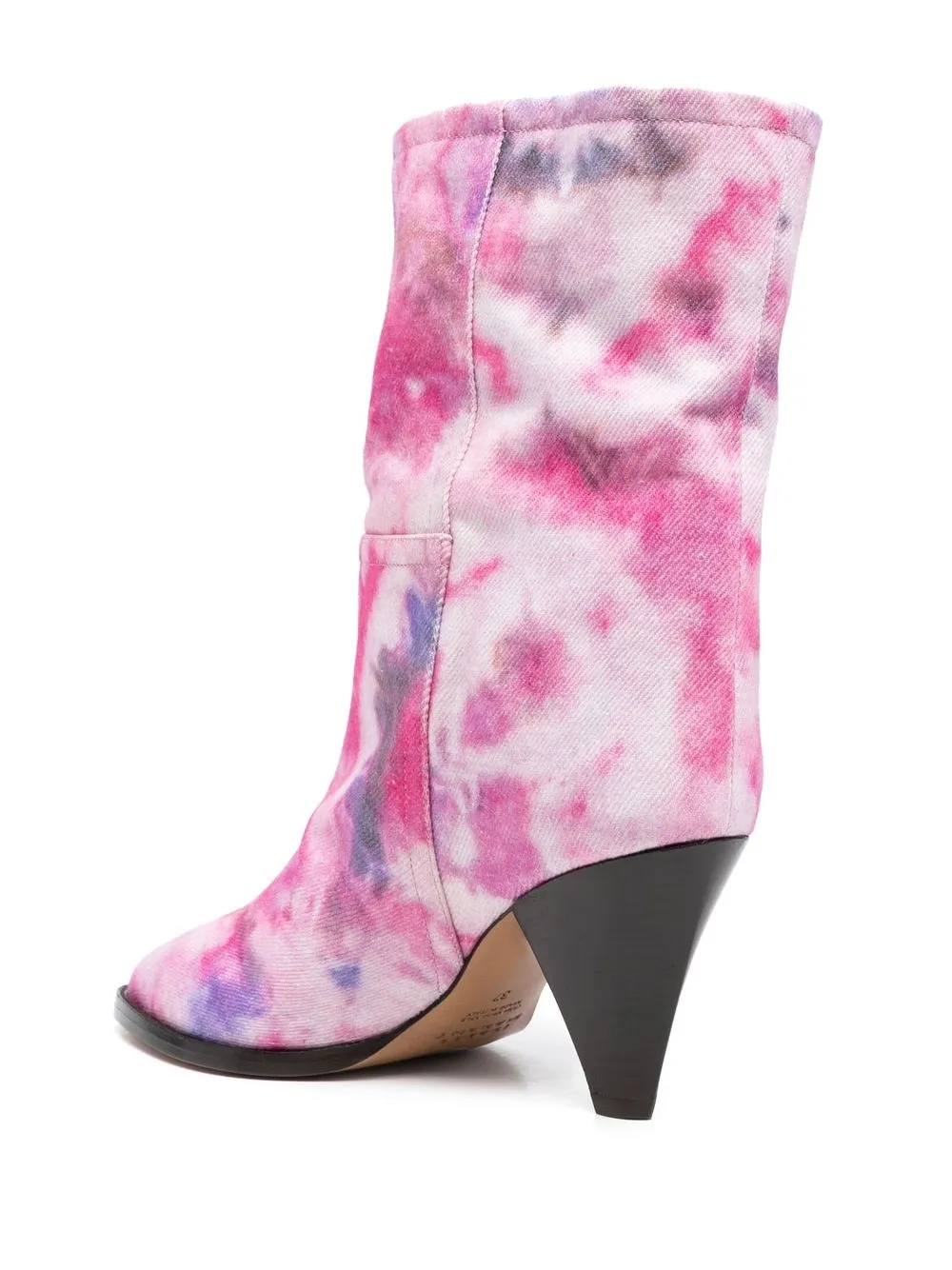 ISABEL MARANT TIE-DYE PRINT DENIM BOOTS