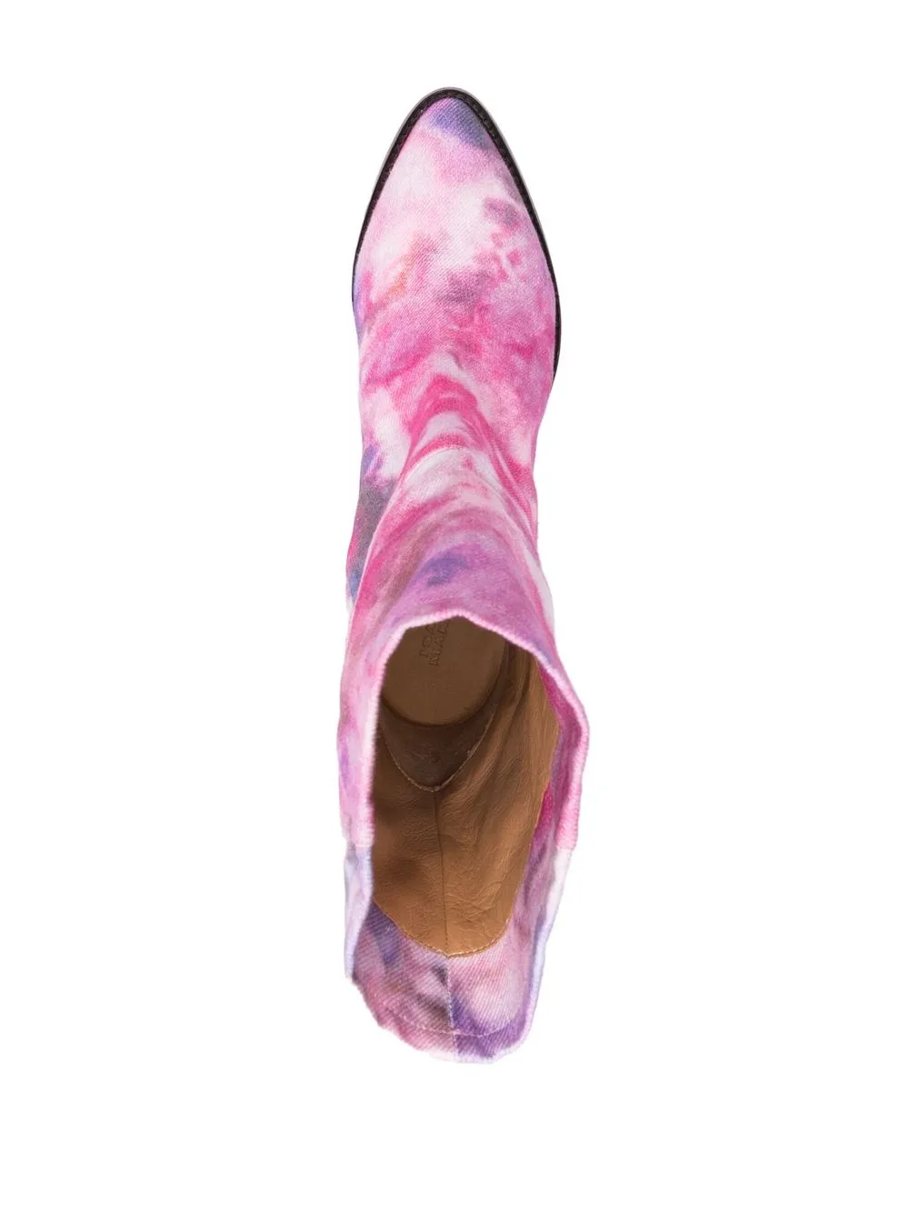 ISABEL MARANT TIE-DYE PRINT DENIM BOOTS