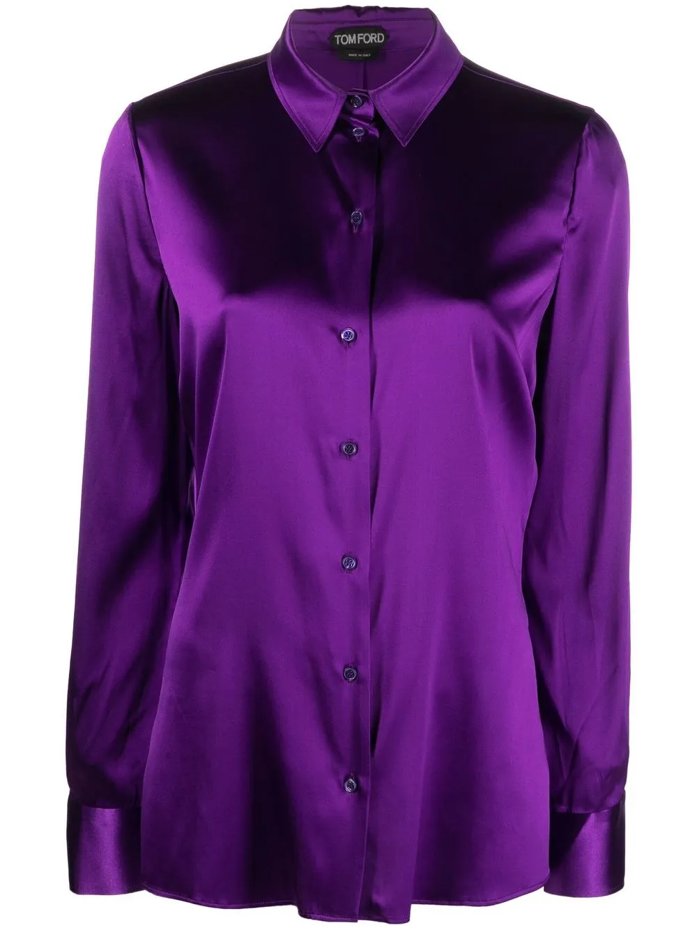 

TOM FORD long-sleeve button-down shirt - Purple