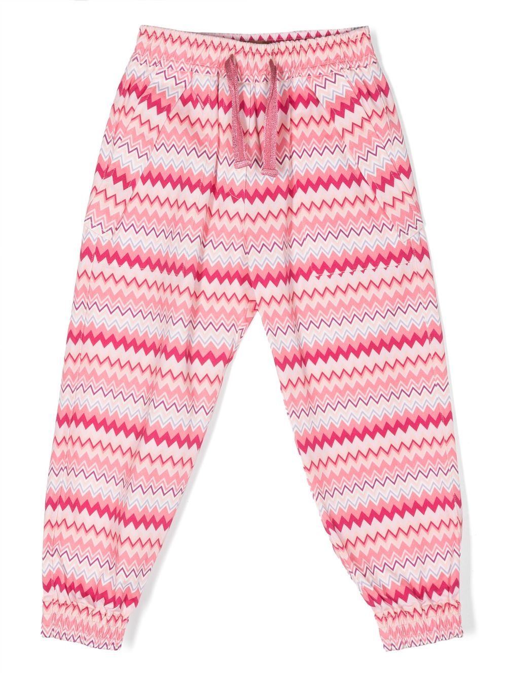 

Missoni Kids zigzag-print trousers - Pink