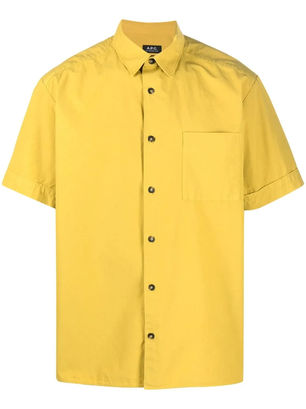 

A.P.C. camisa manga corta Ross - Amarillo