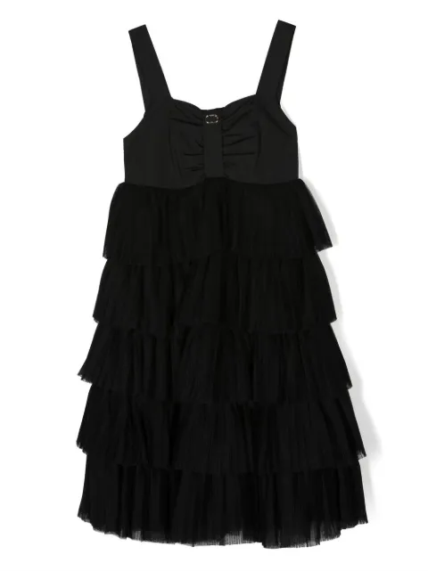 TWINSET Kids tulle-overlay tiered dress