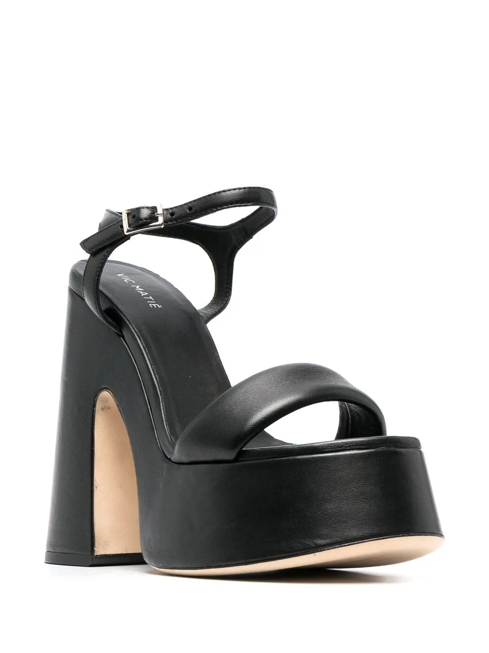 Vic Matie Sandalen met open neus - Zwart