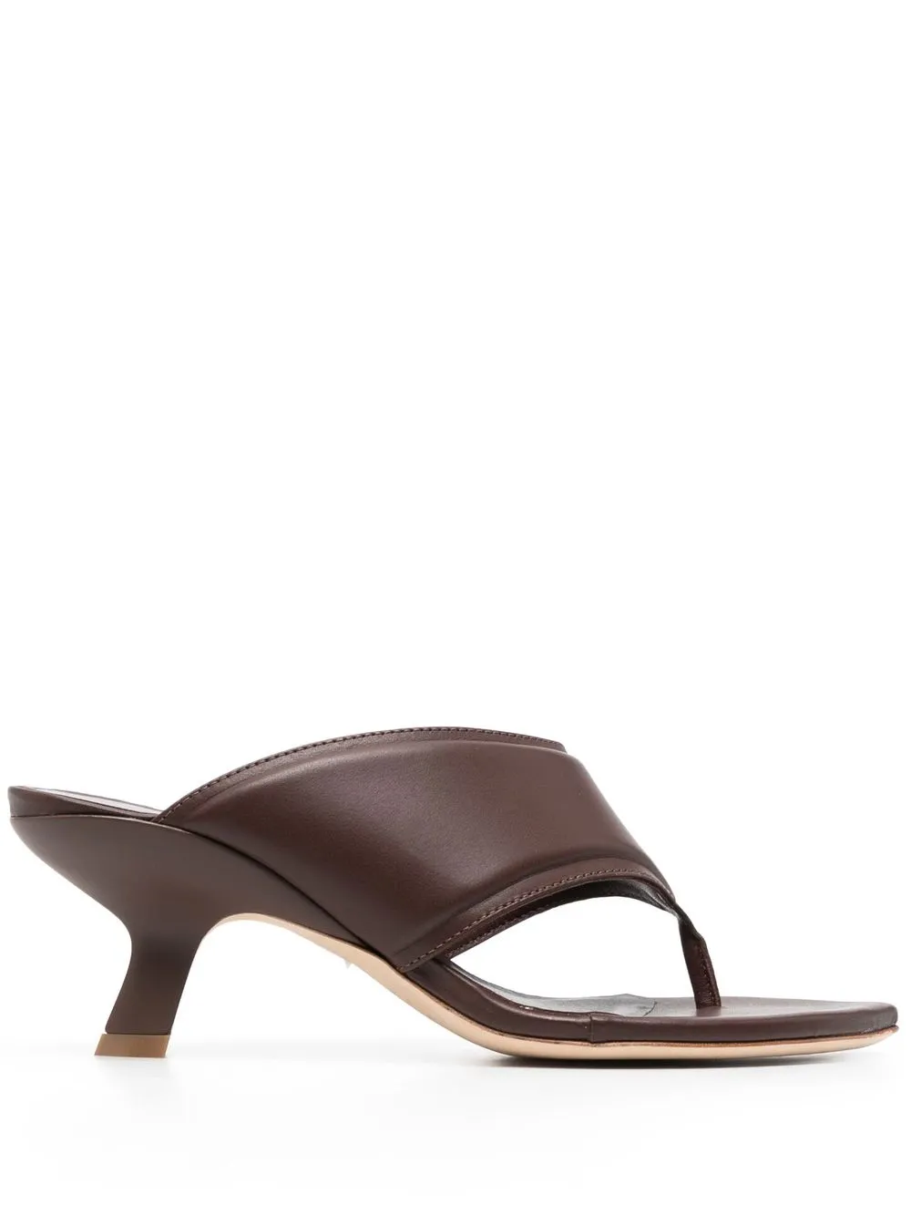 

Vic Matie 70mm leather open-toe sandals - Brown