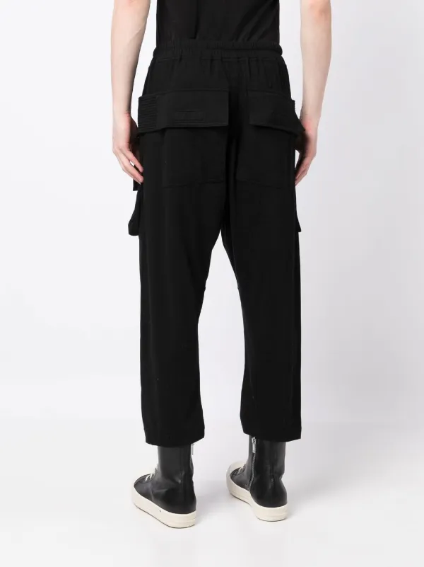 Rick Owens DRKSHDW Cargo Cropped Drawstring Trousers - Farfetch