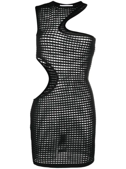 Genny vestido corto con detalle de aberturas 