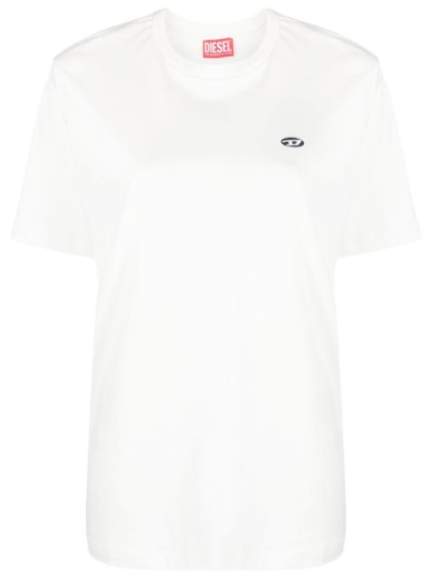 Diesel embroidered-logo cotton T-shirt Women