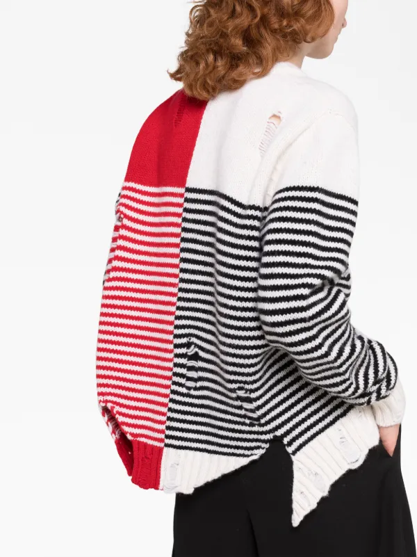 Charles Jeffrey Loverboy Mega Shred Striped Cardigan - Farfetch